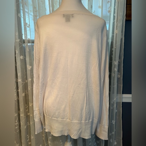 Halogen White Lightweight Sweater - Picture 2 of 4